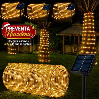 Preventa Navideña 🎄 Guirnalda Solar LED Premium 50 Metros - 50% de Descuento