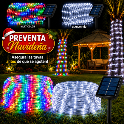 Guirnalda Solar LED Premium 50 Metros 🎄 Preventa Navideña
