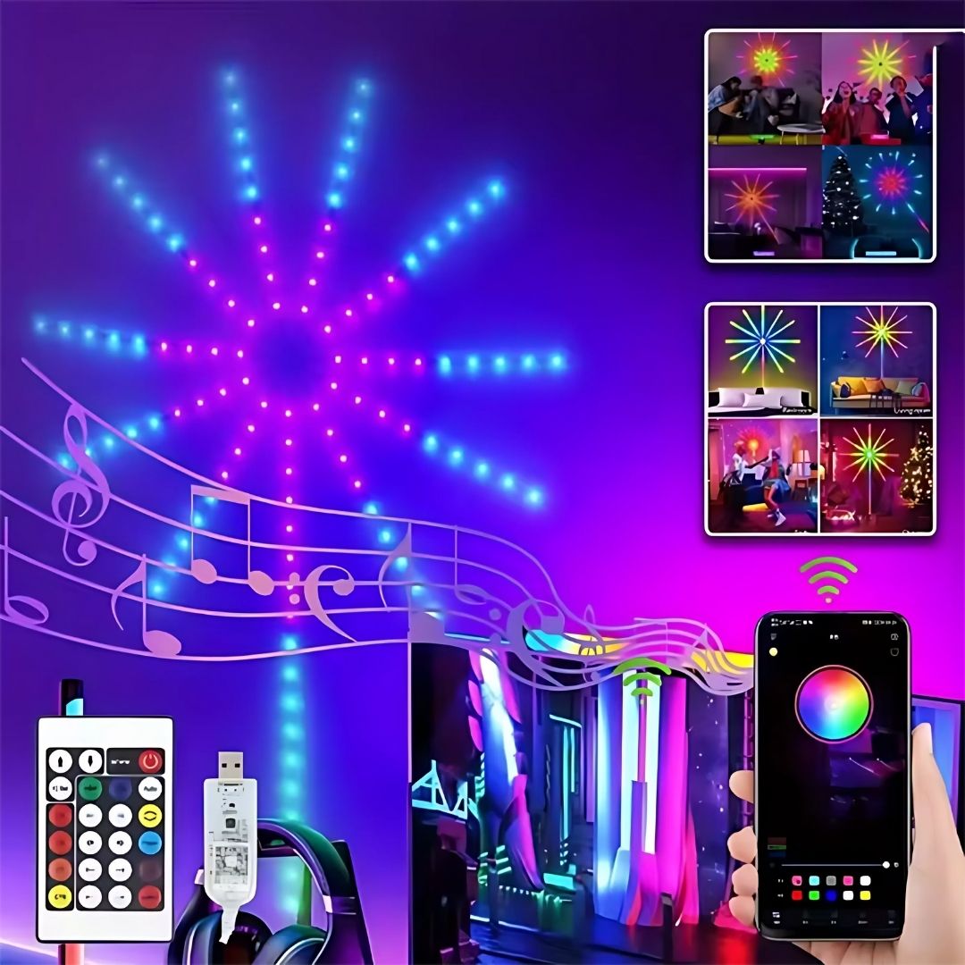 Luz Led Fuegos Artificiales Estrella 🌟 Preventa Navideña