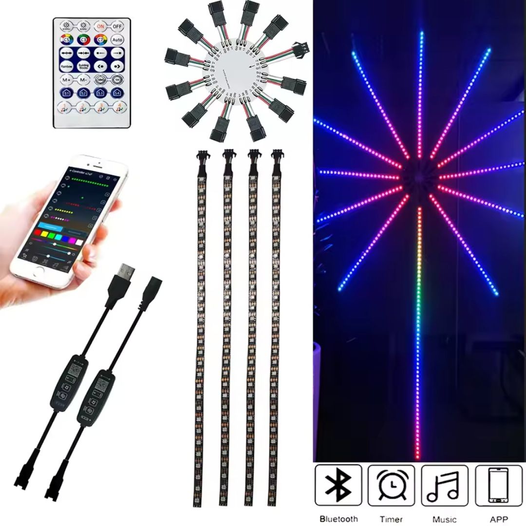 Luz Led Fuegos Artificiales Estrella 🌟 Preventa Navideña