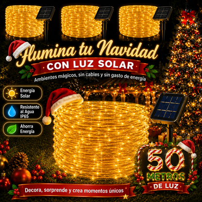 Preventa Navideña 🎄 Guirnalda Solar LED Premium 50 Metros